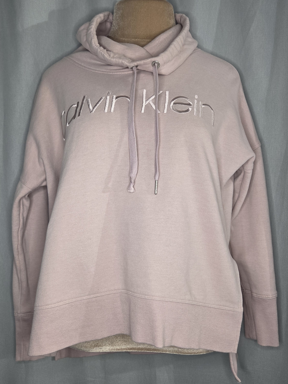 Calvin Klein Women's Pink Logo Hoodie Sweatshirt Size Medium